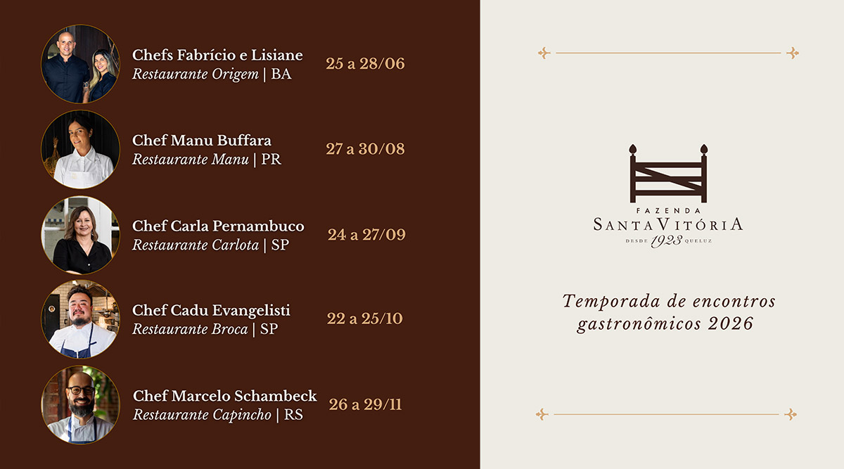 Encontros Gastronômicos Fazenda Santa Vitória