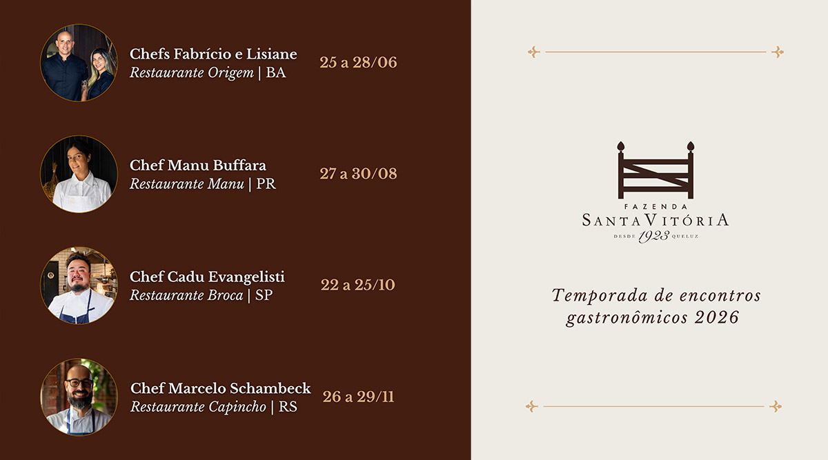 Encontros Gastronômicos Fazenda Santa Vitória