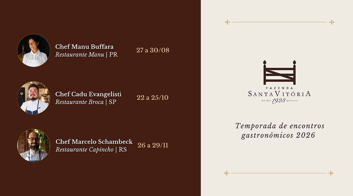 Encontros Gastronômicos Fazenda Santa Vitória